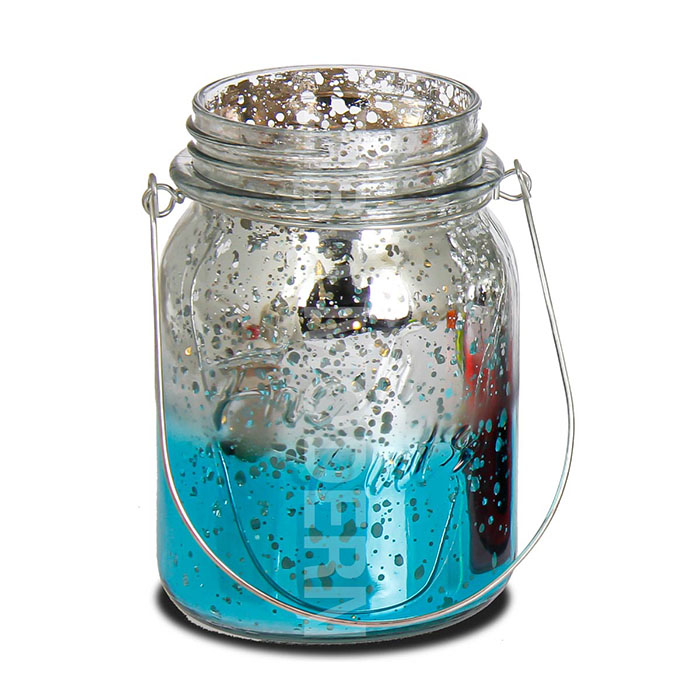 Colorful Romantic Mercury Votive Glass Mason Jar Candle Holders