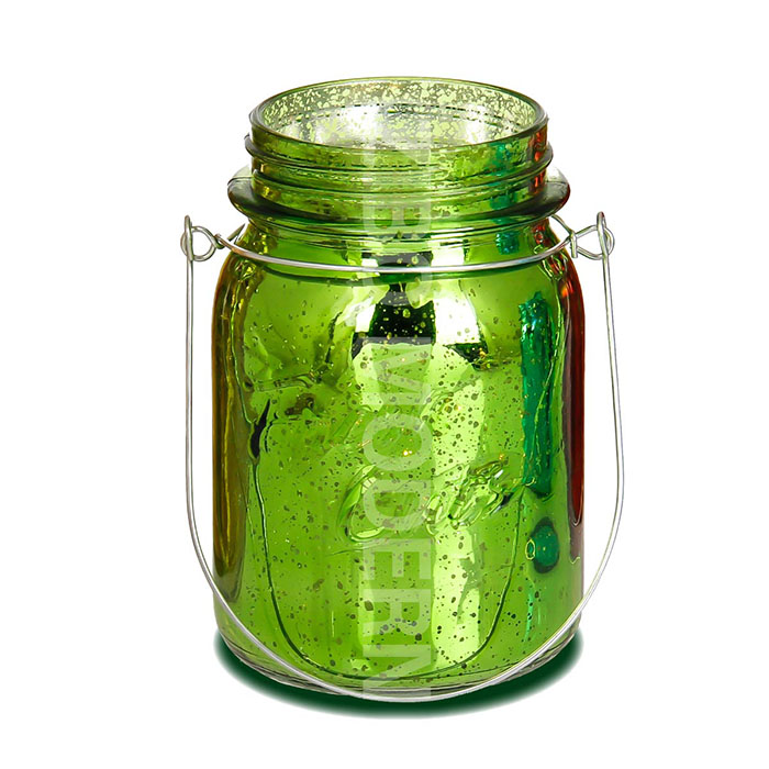 Colorful Romantic Mercury Votive Glass Mason Jar Candle Holders