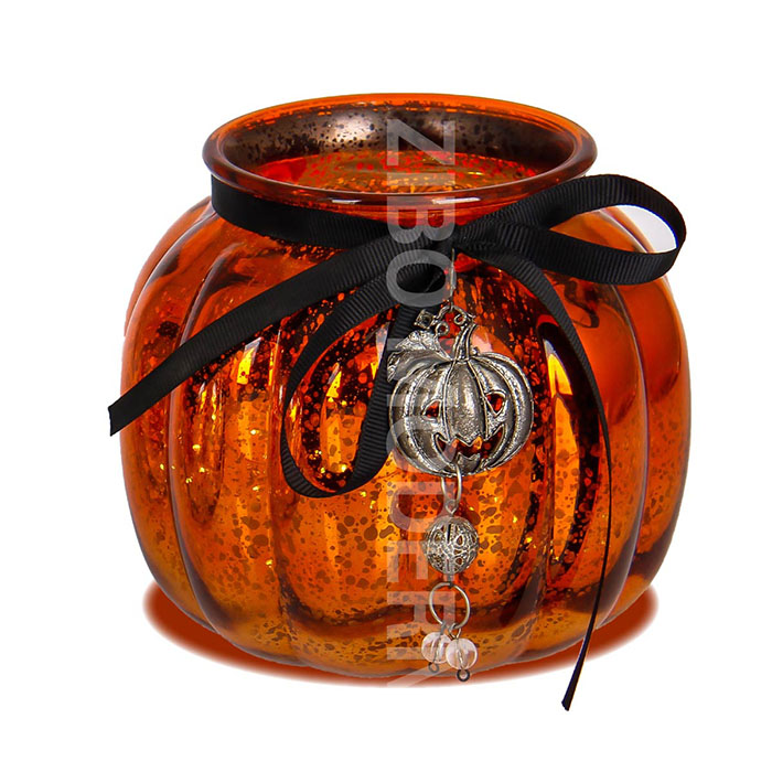 Halloween Pumpkin Tealight Candle Holder