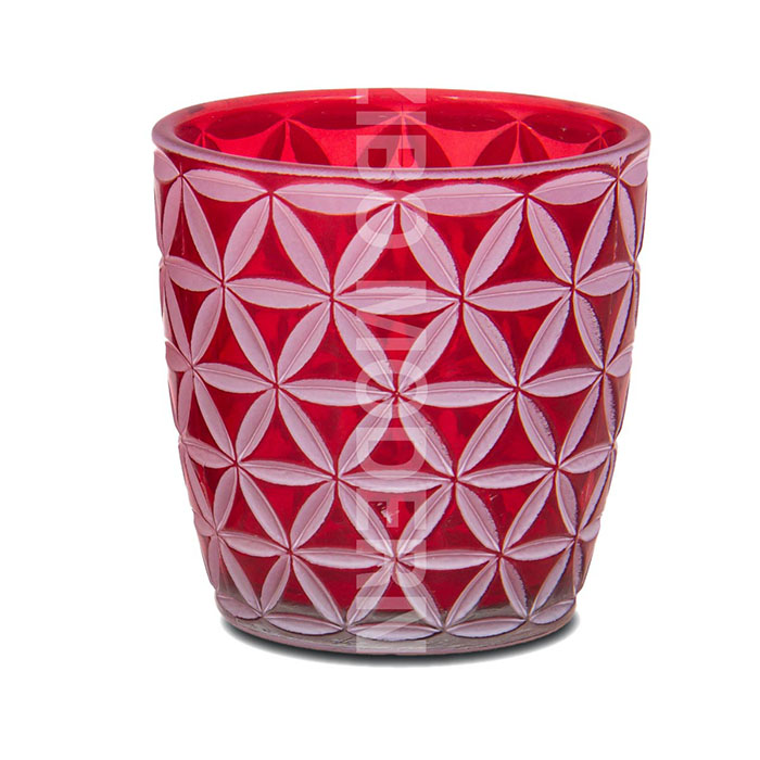 Colorful Romantic Frosted Tealight Glass Candle Holders - TL1016