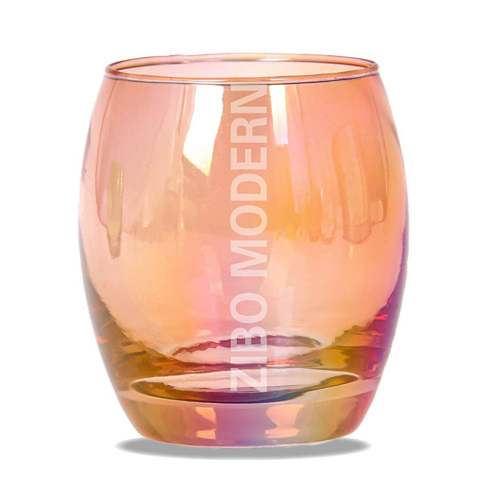 90Z Multi Colored Stemless Wine Glasses