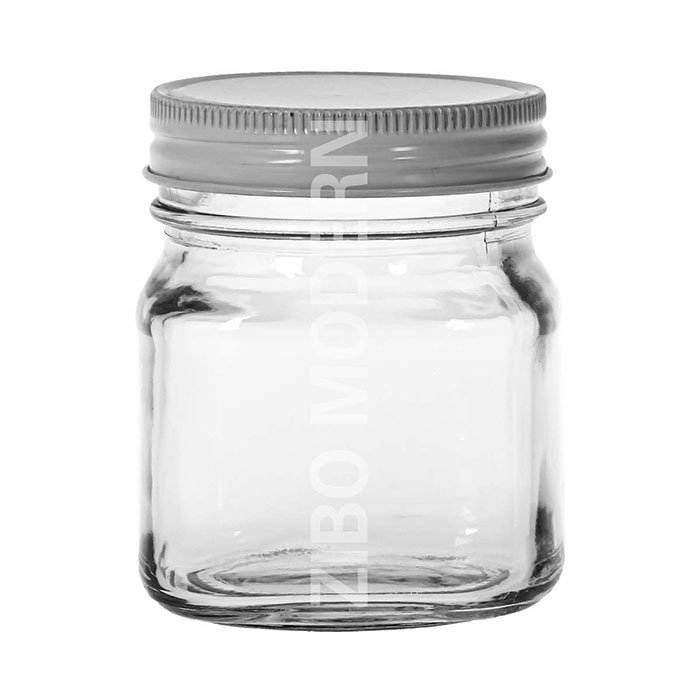 Mini Mason Jar Glass jamJars With Metal Lid