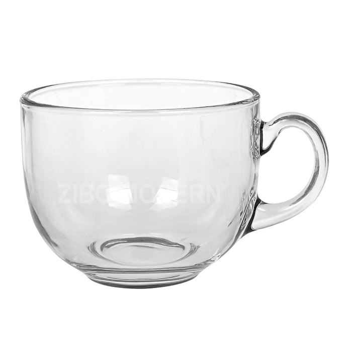 14 Oz Clear Glass Classic Soup Mug Coffee/Tea Mug / Milk Mug - Beverage Drinking Glass